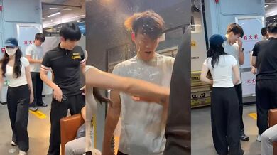 厦门鹿港万达 超鹿教练 约炮翻车 被两女会员围堵角落 轮番狂扇耳光辱骂 堪比狗血剧！