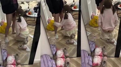 双马尾清纯小母狗萝莉⚡与大鸡巴爸爸各种啪啪 一线天白虎嫩穴插出白浆，小小年纪小逼逼就活生生捅成了爸爸的形状